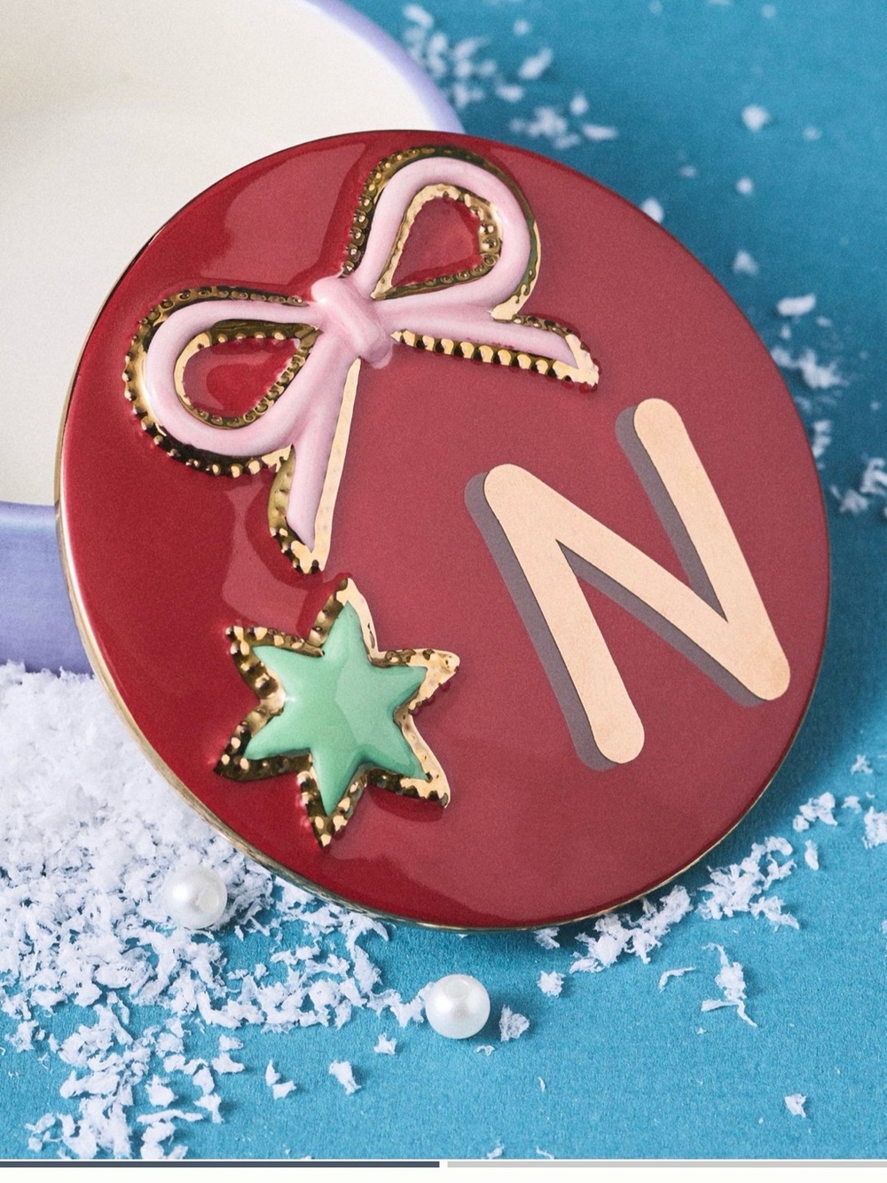 N Initial Anthropologie Trinket Dish